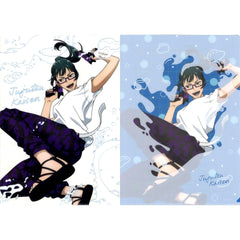 Maki Zenin I Prize Jujutsu Kaisen Splash x Battle Re A4 Clear File 2 Piece Set Sega Lucky Kuji [USED]