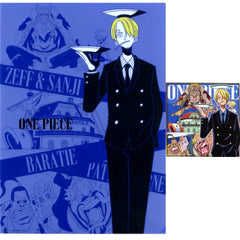 Sanji & Others One Piece Ichiban Kuji Road to Dawn: Adventure's Journey A4 Clear File & Sticker Prize H [USED]