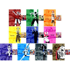 One Piece Monkey D. Luffy & Others All 10 Types Set Ichiban Kuji Road to Dawn: Adventure's Journey A4 Clear File & Sticker Prize H [USED]
