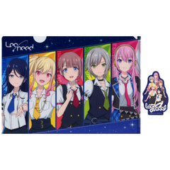 Leo/need Prize D Project Sekai Movie A Miku Who Cant Sing and a Broken Sekai A4 Clear File & Sticker Set Sega Lucky Kuji [USED]