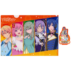 Wonderlands x Showtime Prize D Project Sekai Movie A Miku Who Cant Sing and a Broken Sekai A4 Clear File & Sticker Set Sega Lucky Kuji [USED]