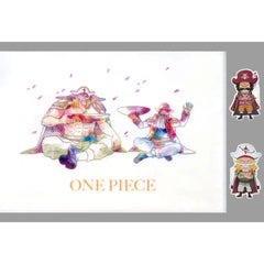 One Piece Edward Newgate Gol D. Roger Ichiban Kuji Roger Pirates Legendary Pirate A4 Clear File & Sticker Set Prize I [USED]