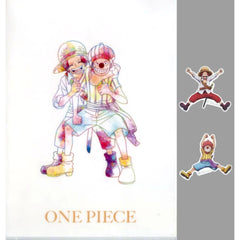 One Piece Shanks Buggy Pirate Apprentice Ichiban Kuji Roger Pirates Legendary Pirate A4 Clear File & Sticker Set Prize I [USED]