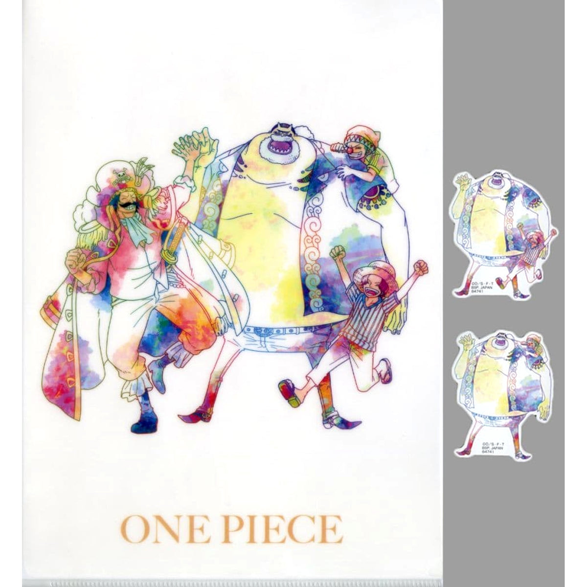 One Piece Ichiban Kuji Roger Pirates Legendary Pirate A4 Clear File & Sticker Set Prize I [USED]