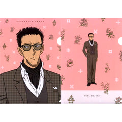 Yuya Kazami K Prize Detective Conan Vintage Look A4 Clear File 2 Piece Set Sega Lucky Kuji [USED]