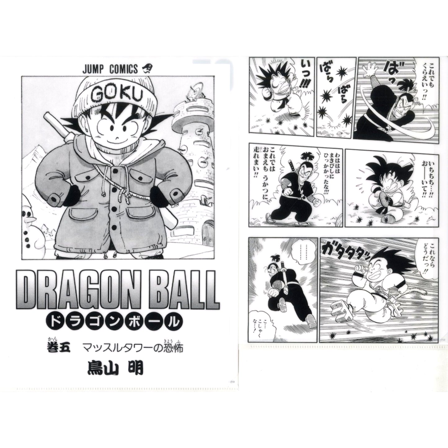 Vol. 5 Comics Clear File Set Vol. 1 to Vol. 21 Ichiban Kuji Dragon Ball 40th Part 1 Prize G [USED]