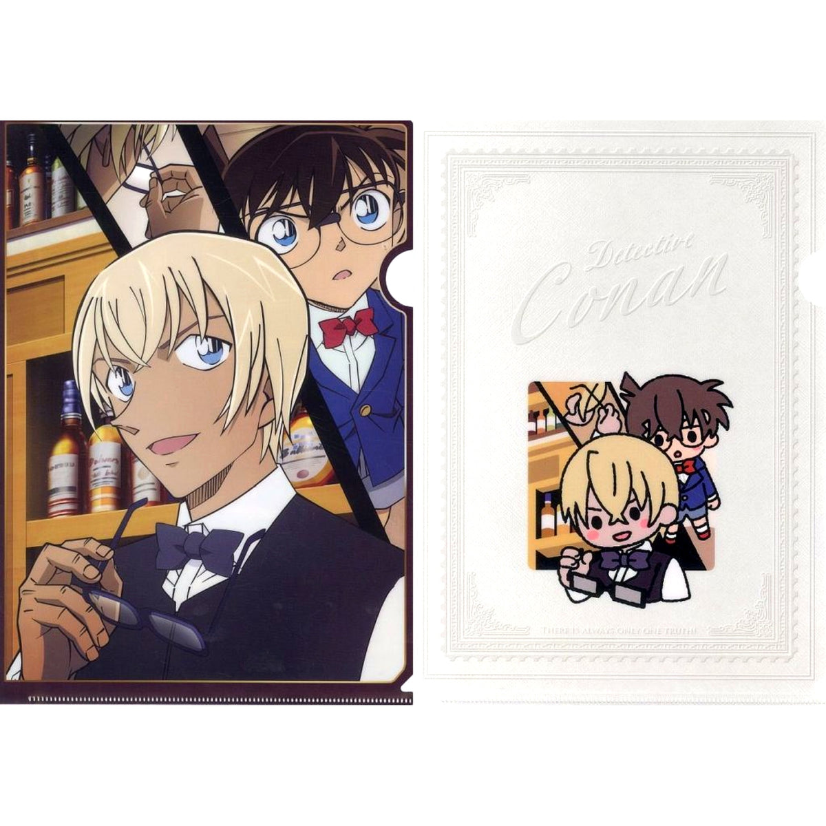 Wedding Eve K Prize Detective Conan Memorial Cut FILE.3 Clear File Set Sega Lucky Kuji [USED]