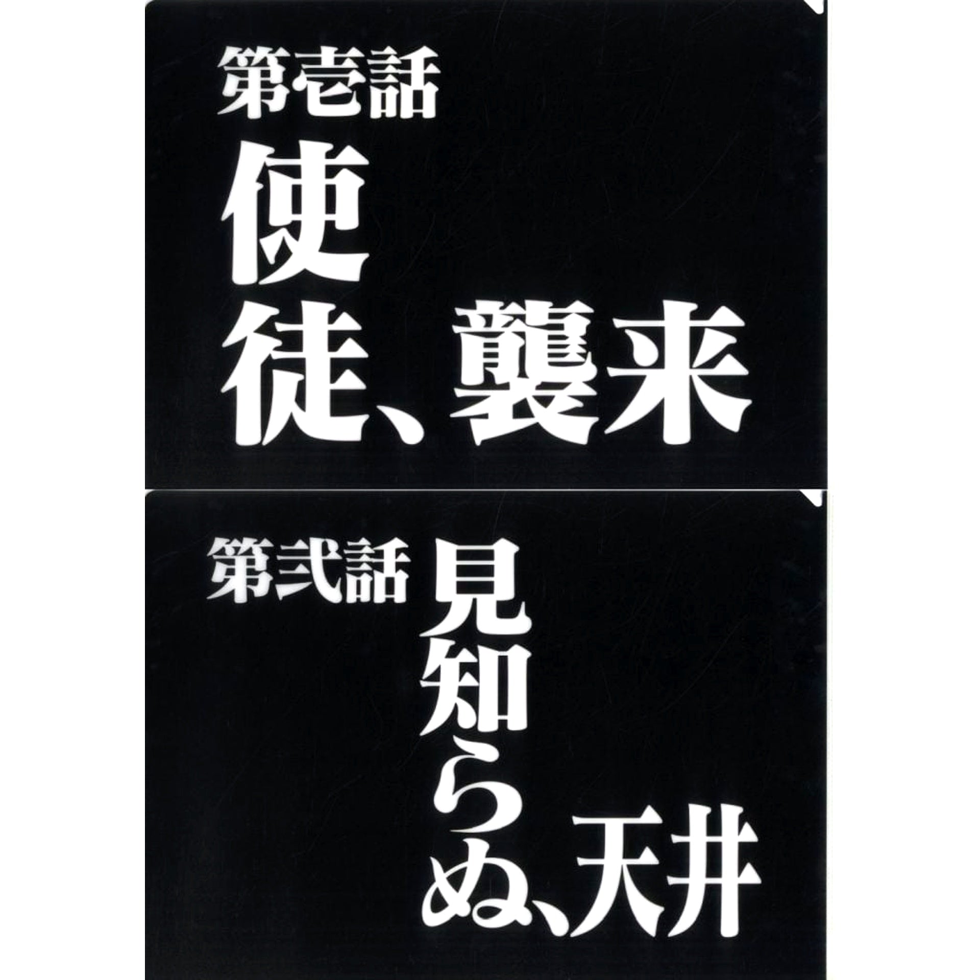 Episode 1 and Episode 2 Clear File Set Ichiban Kuji Neon Genesis Evangelion 30th Anniv Prize G [USED]