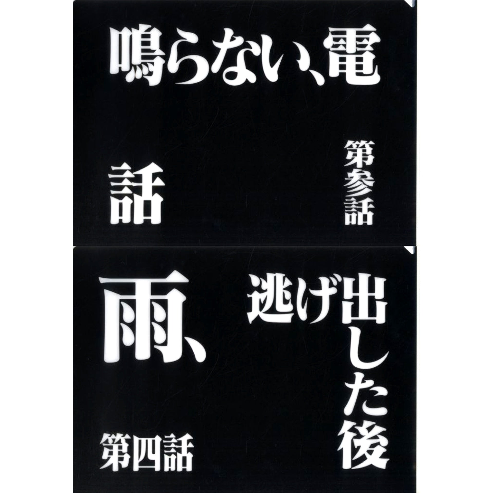 Episode 3 and Episode 4 Clear File Set Ichiban Kuji Neon Genesis Evangelion 30th Anniv Prize G [USED]