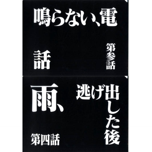 Episode 3 and Episode 4 Clear File Set Ichiban Kuji Neon Genesis Evangelion 30th Anniv Prize G [USED]