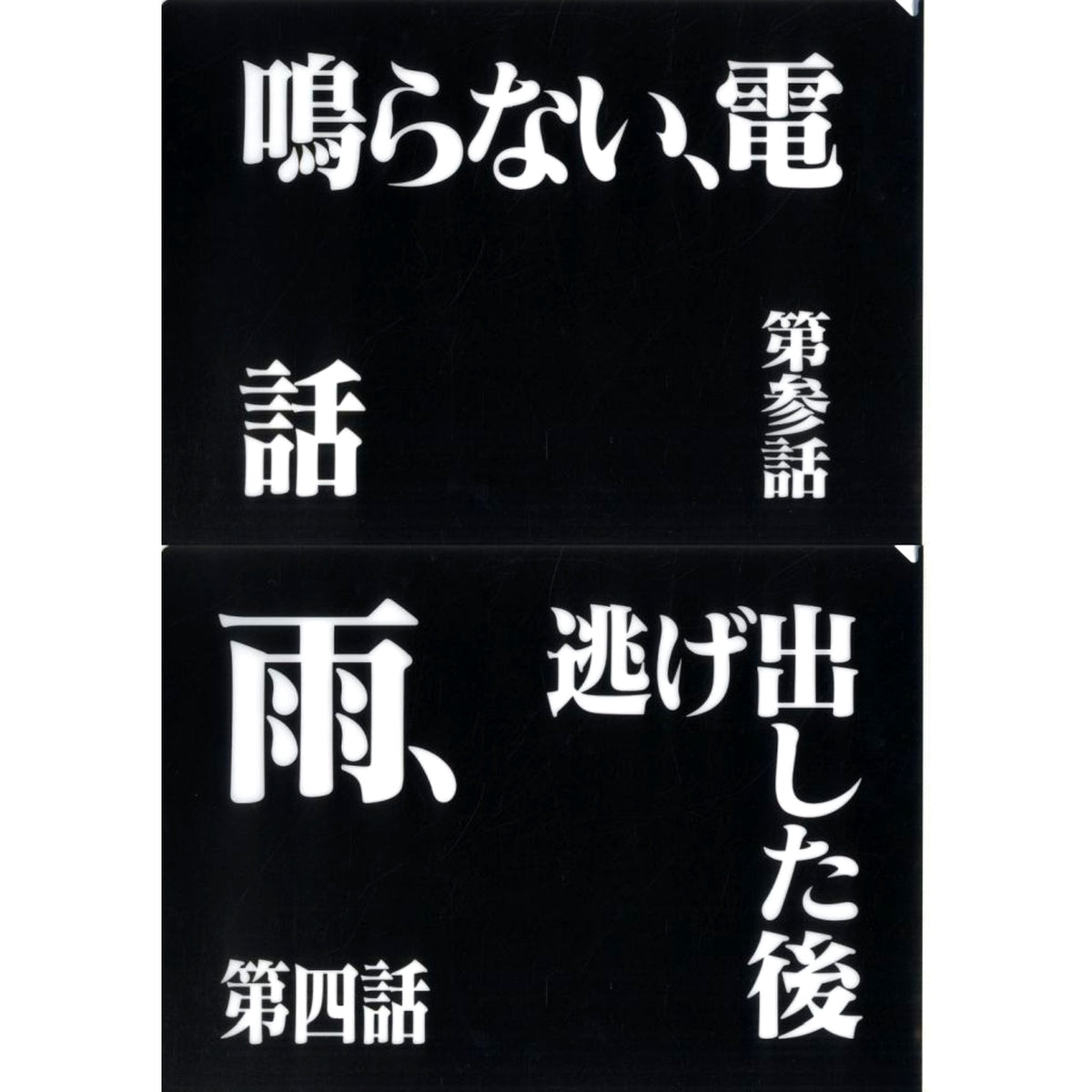 Episode 3 and Episode 4 Clear File Set Ichiban Kuji Neon Genesis Evangelion 30th Anniv Prize G [USED]