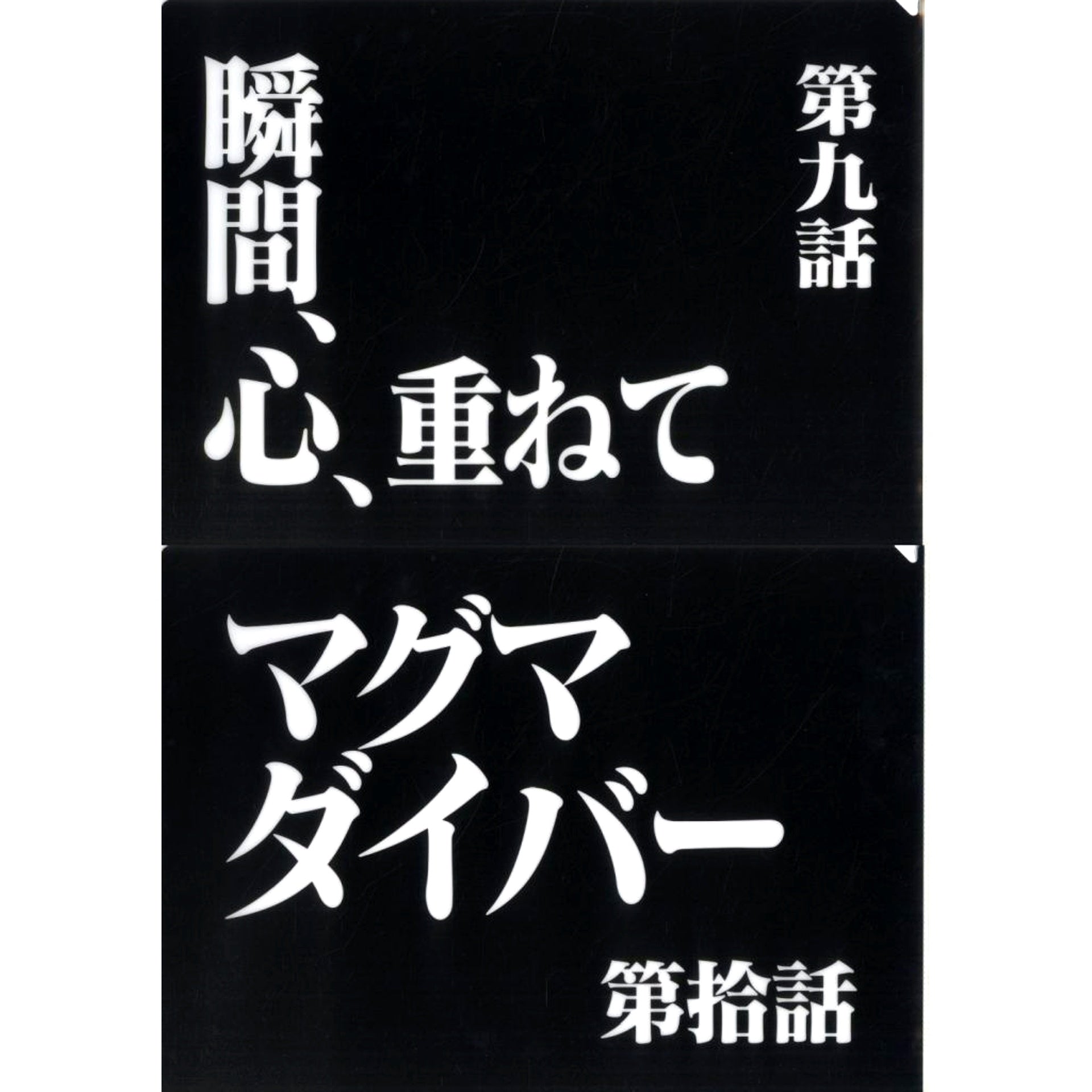 Episode 9 and Episode 10 Clear File Set Ichiban Kuji Neon Genesis Evangelion 30th Anniv Prize G [USED]