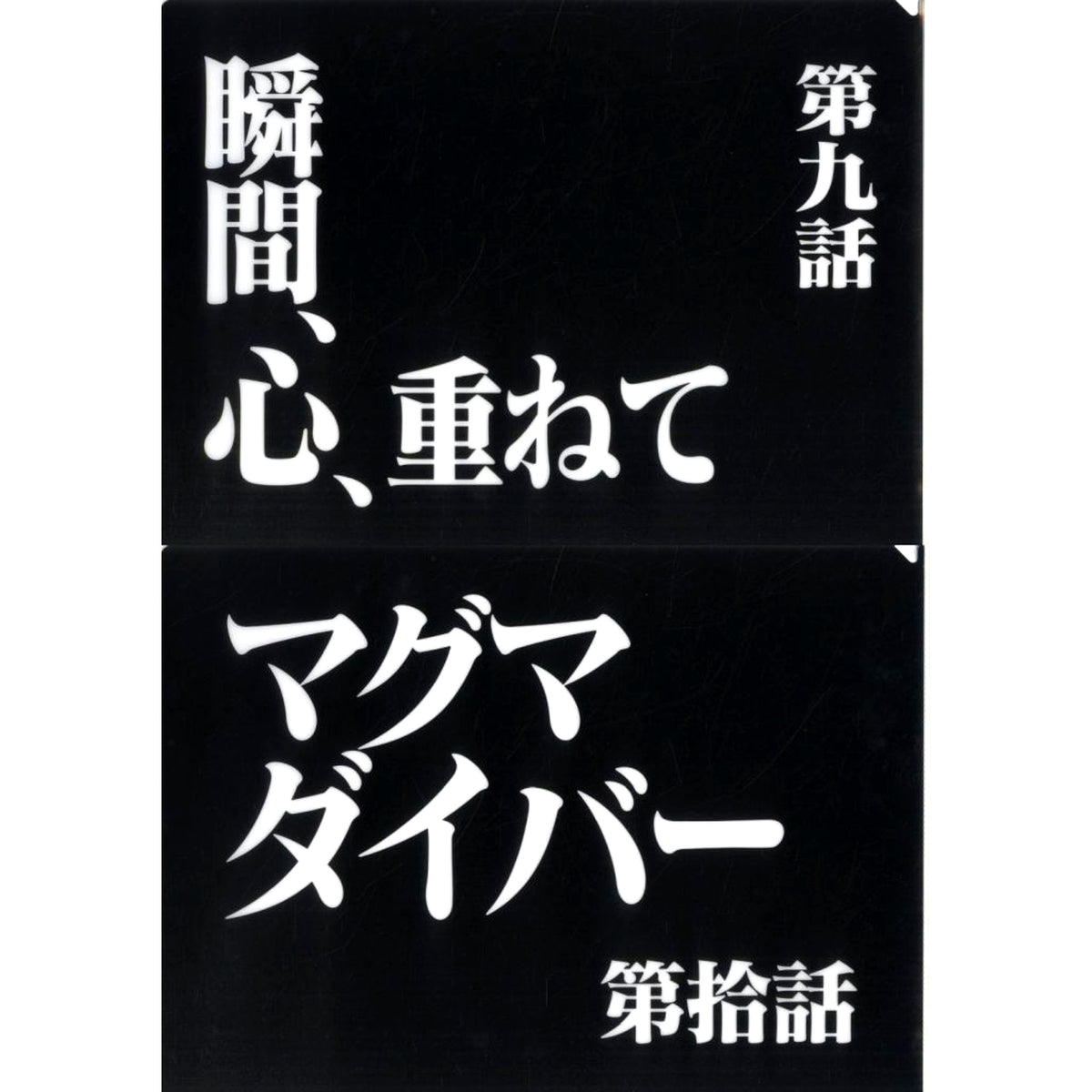 Episode 9 and Episode 10 Clear File Set Ichiban Kuji Neon Genesis Evangelion 30th Anniv Prize G [USED]
