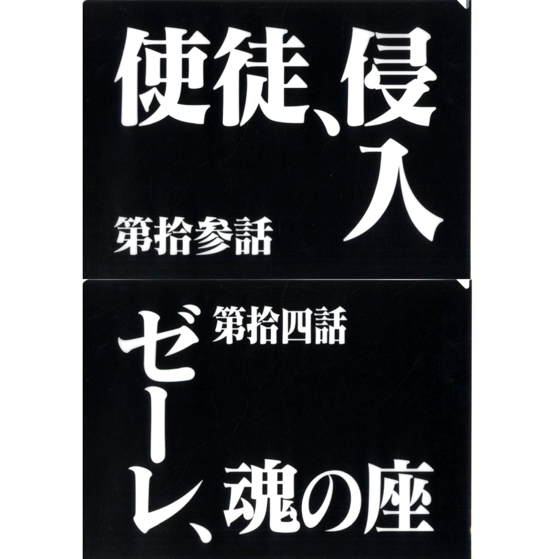 Episode 13 and Episode 14 Clear File Set Ichiban Kuji Neon Genesis Evangelion 30th Anniv Prize G [USED]