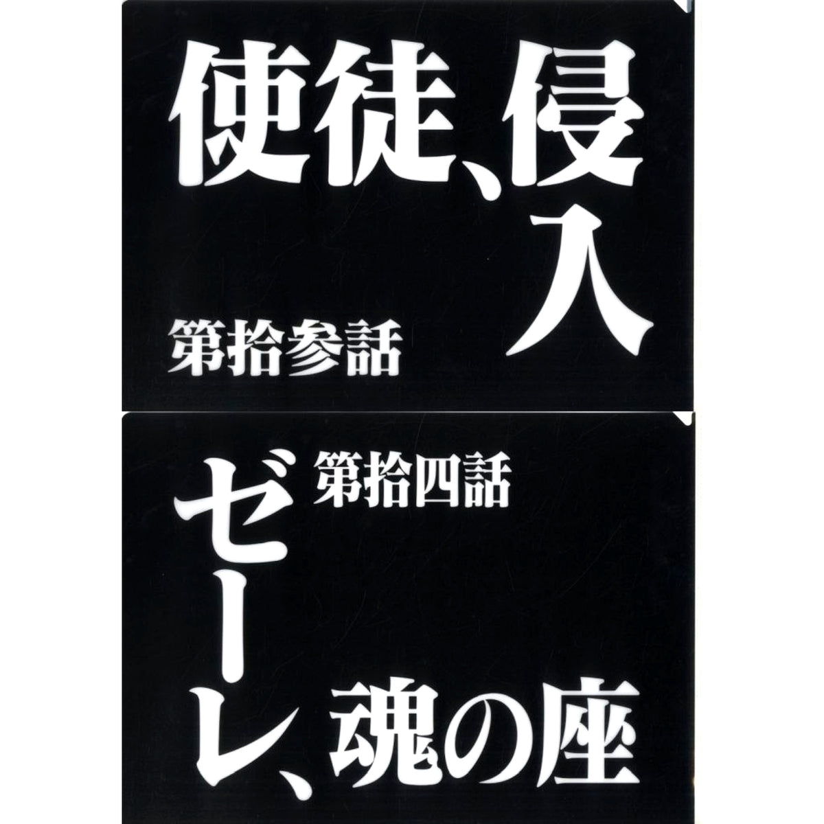 Episode 13 and Episode 14 Clear File Set Ichiban Kuji Neon Genesis Evangelion 30th Anniv Prize G [USED]