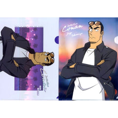 Jugo Yokomizo J Prize Detective Conan Neo City Pop A4 Clear File Set Sega Lucky Kuji [USED]