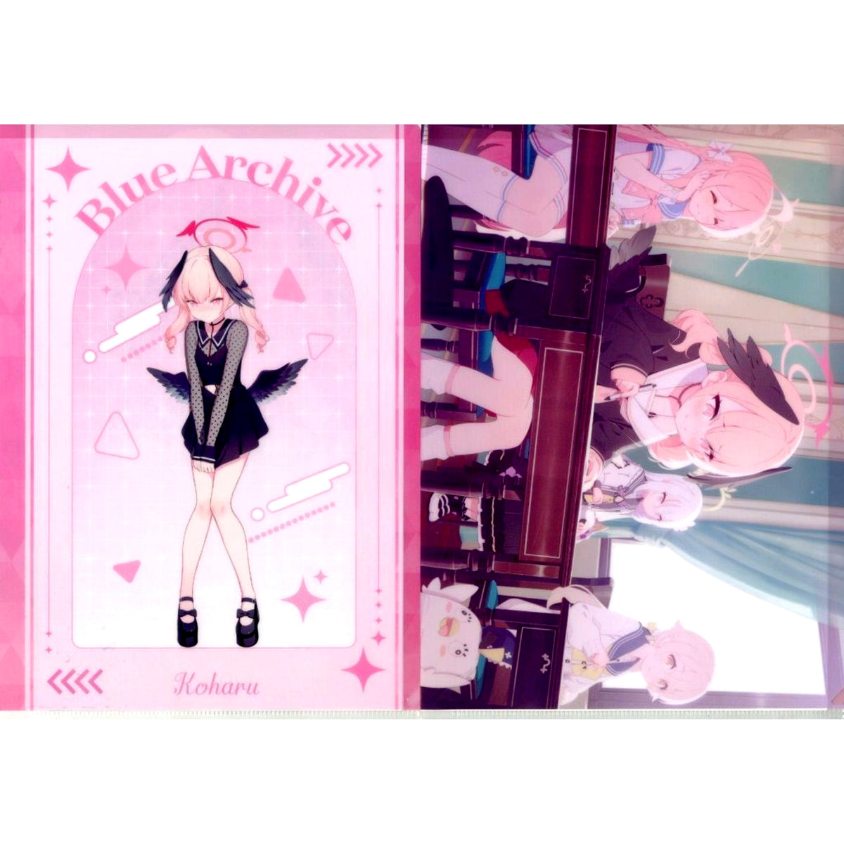 Koharu Shimoe J Prize Clear File Set Ichiban Kuji Blue Archive Vol. 3 [USED]