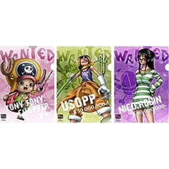One Piece Film Strong World Chopper Robin Usopp Ichiban Kuji Clear File Set Prize K [USED]