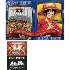 One Piece Straw Hat Pirates Ichiban Kuji Romance Dawn For The New World Part 1 Clear File & Sticker Prize I [USED]