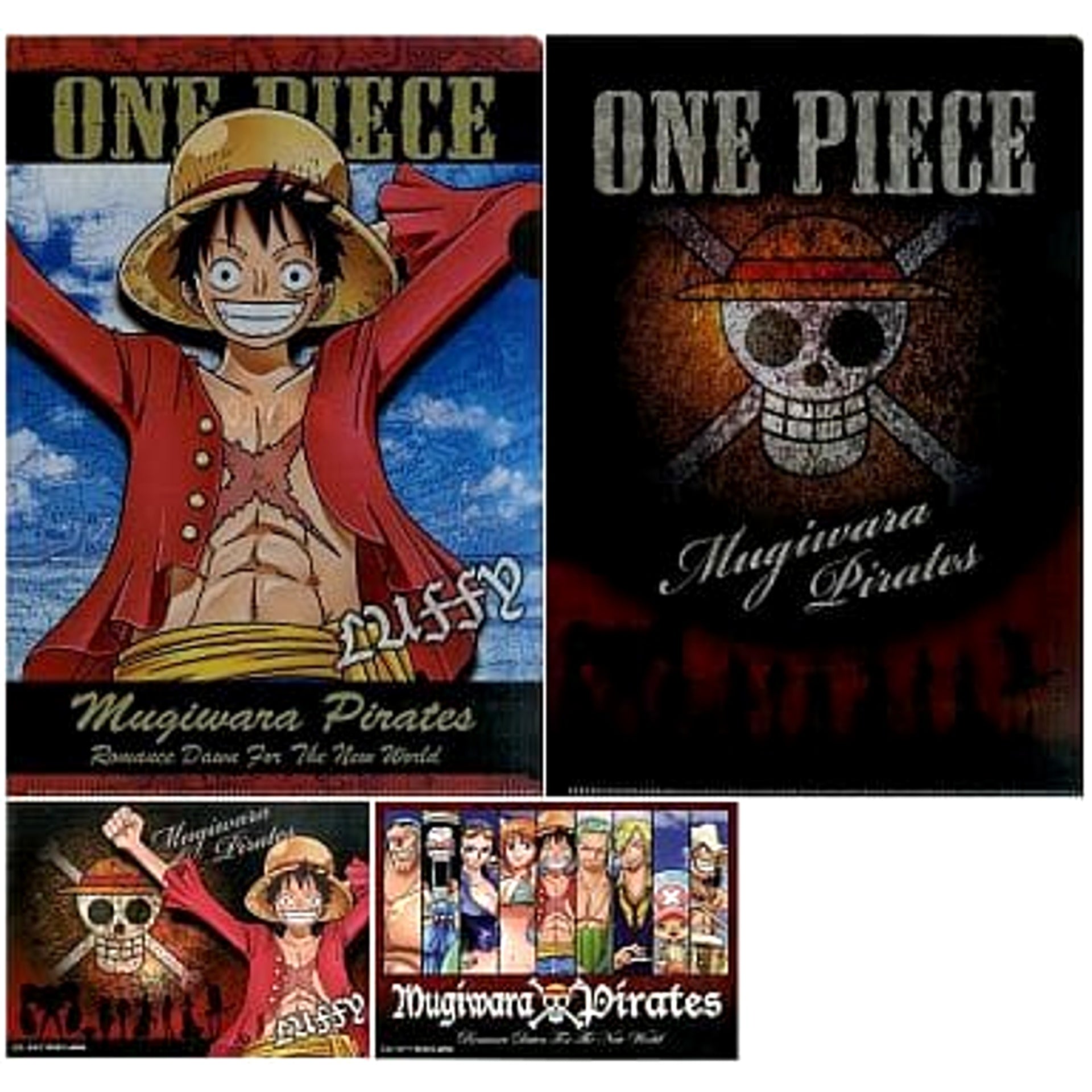 One Piece Luffy & Others Ichiban Kuji Romance Dawn For The New World Part 2 Clear File & Sticker Prize I [USED]