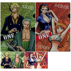 One Piece Sanji & Others Ichiban Kuji Romance Dawn For The New World Part 2 Clear File & Sticker Prize I [USED]