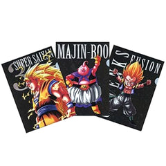 Dragon Ball Z Kai Majin Buu & Others Set of 3 Ichiban Kuji Saikyo Rival Edition File Folder Prize E [USED]