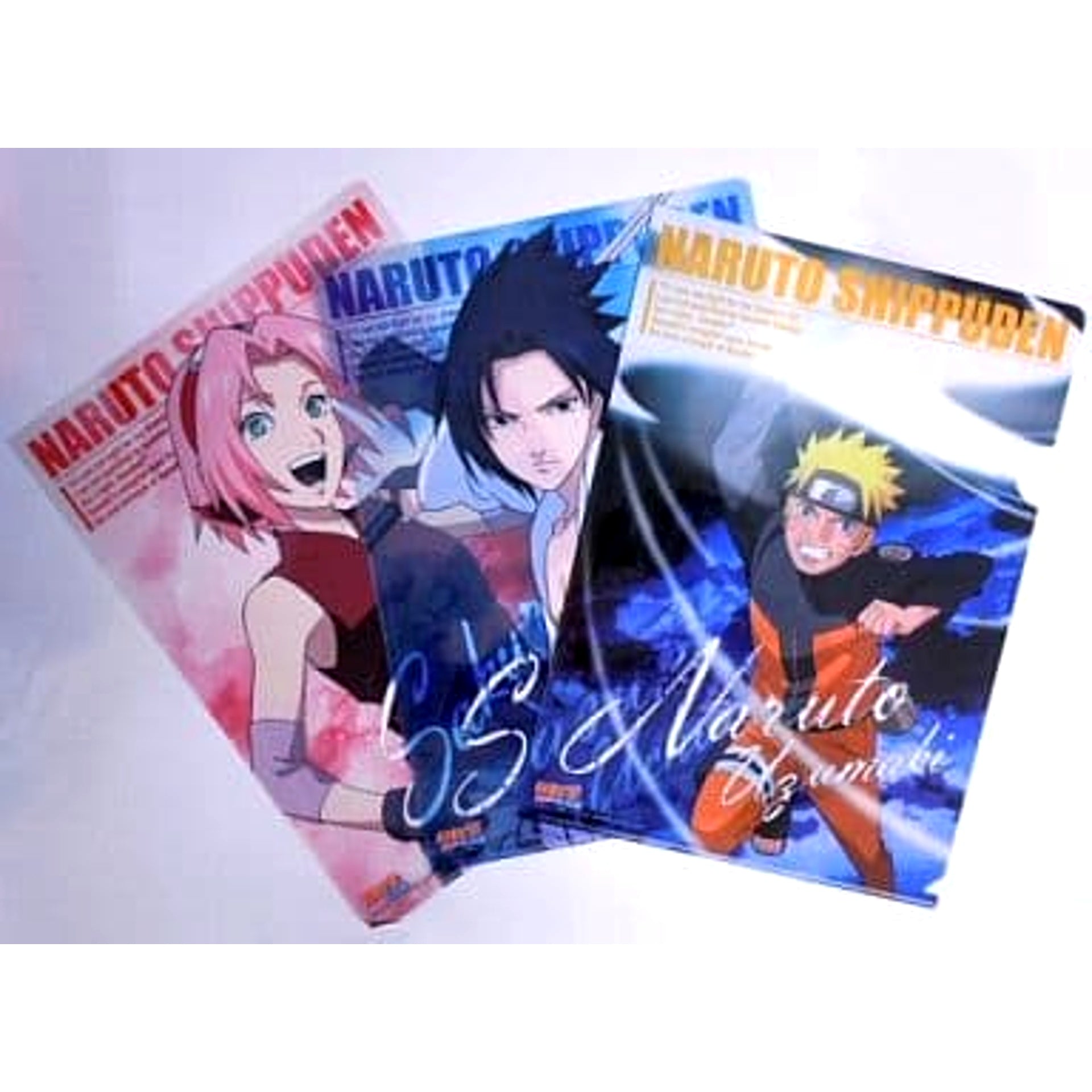 Naruto: Shippuden Naruto Sakura Sasuke Ichiban Kuji Clear File Set Prize F [USED]