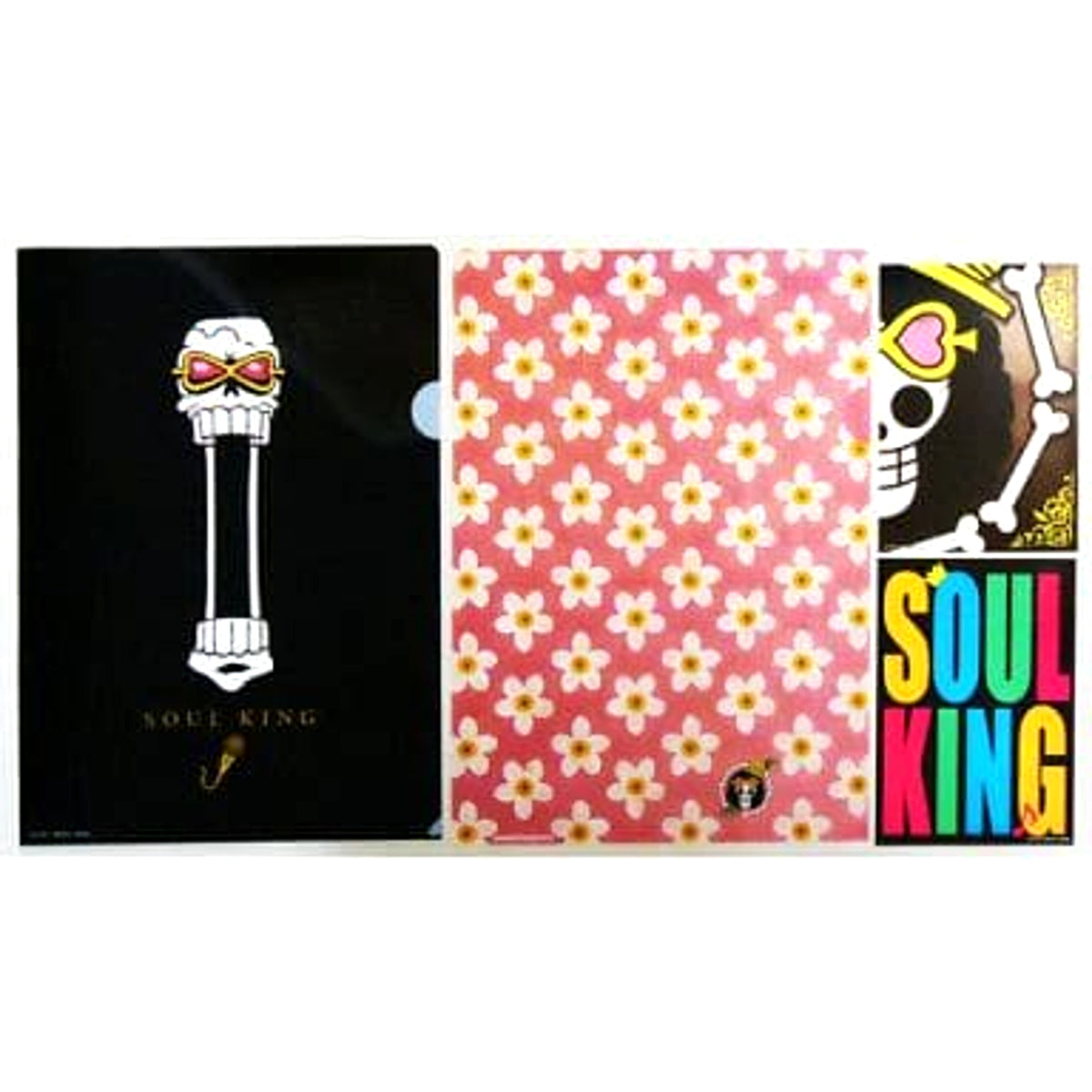 One Piece Brook Ichiban Kuji Swordsman Arc Clear File & Sticker Prize H [USED]