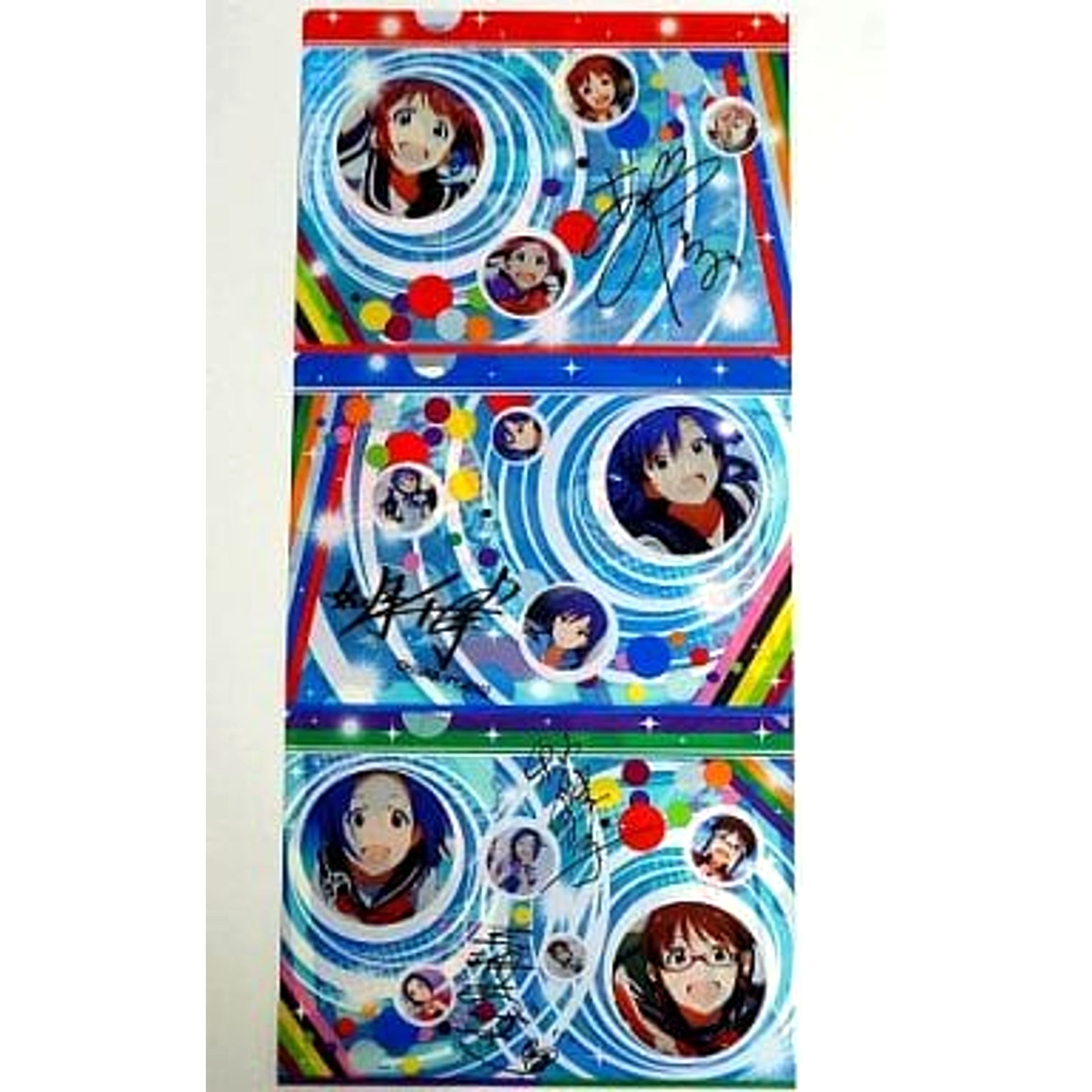 THE IDOLM@STER Honey Sound Blue Ichiban Kuji Kyunchara World File Folder Prize F [USED]