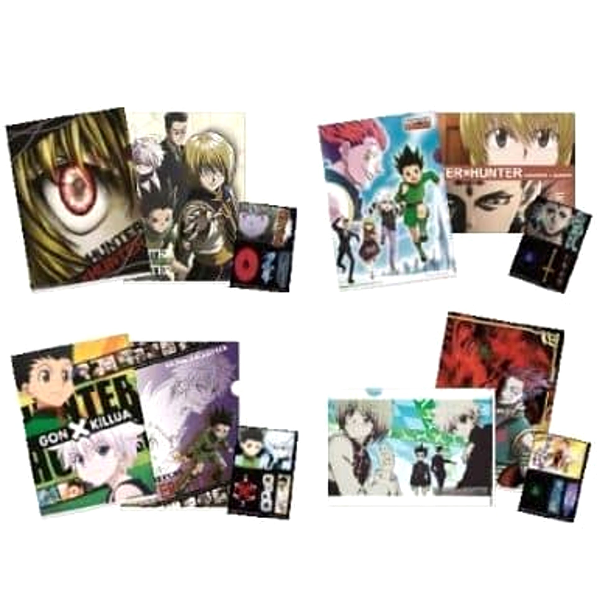 Hunter x Hunter Kurapika & Others All 4 Types Set Ichiban Kuji Scarlet Reminiscence A4 File Folder Set Prize D [USED]