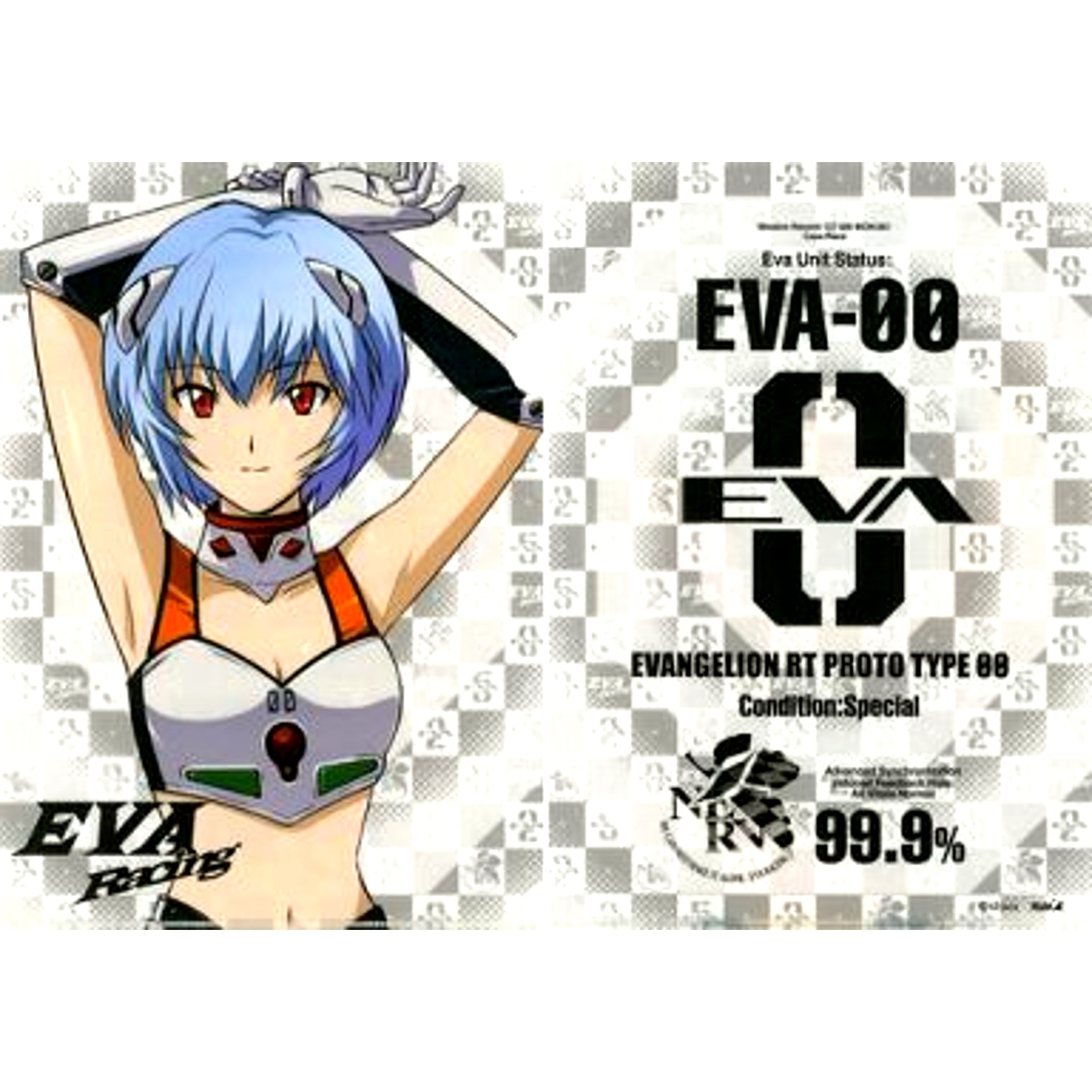 Rei Ayanami White A4 Clear File Evangelion Racing [USED]