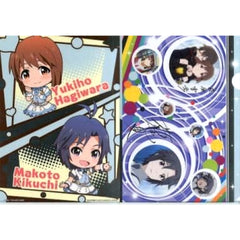 THE IDOLM@STER Yukiho Makoto Groovy Tune Ichiban Kuji Kyunchara World A4 File Folder Included with 3-Piece Clear File Set Prize F [USED]