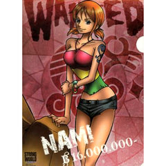 Single Item Nami K Prize A4 Clear File Ichiban Kuji One Piece Film Strong World Clear File Set [USED]
