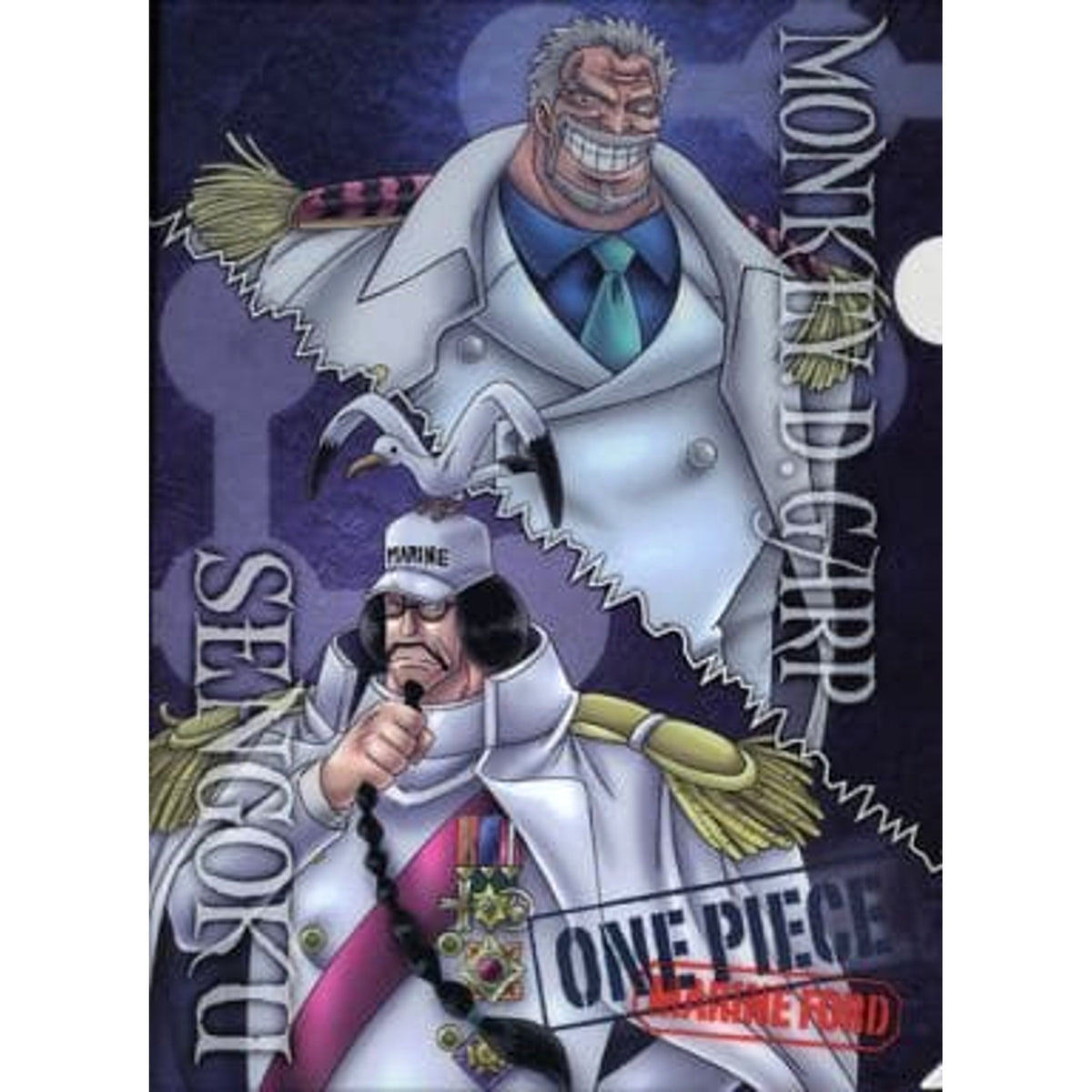 One Piece Garp Sengoku Ichiban Kuji Marineford Arc A4 File Folder Included with Clear File Set Prize H [USED]
