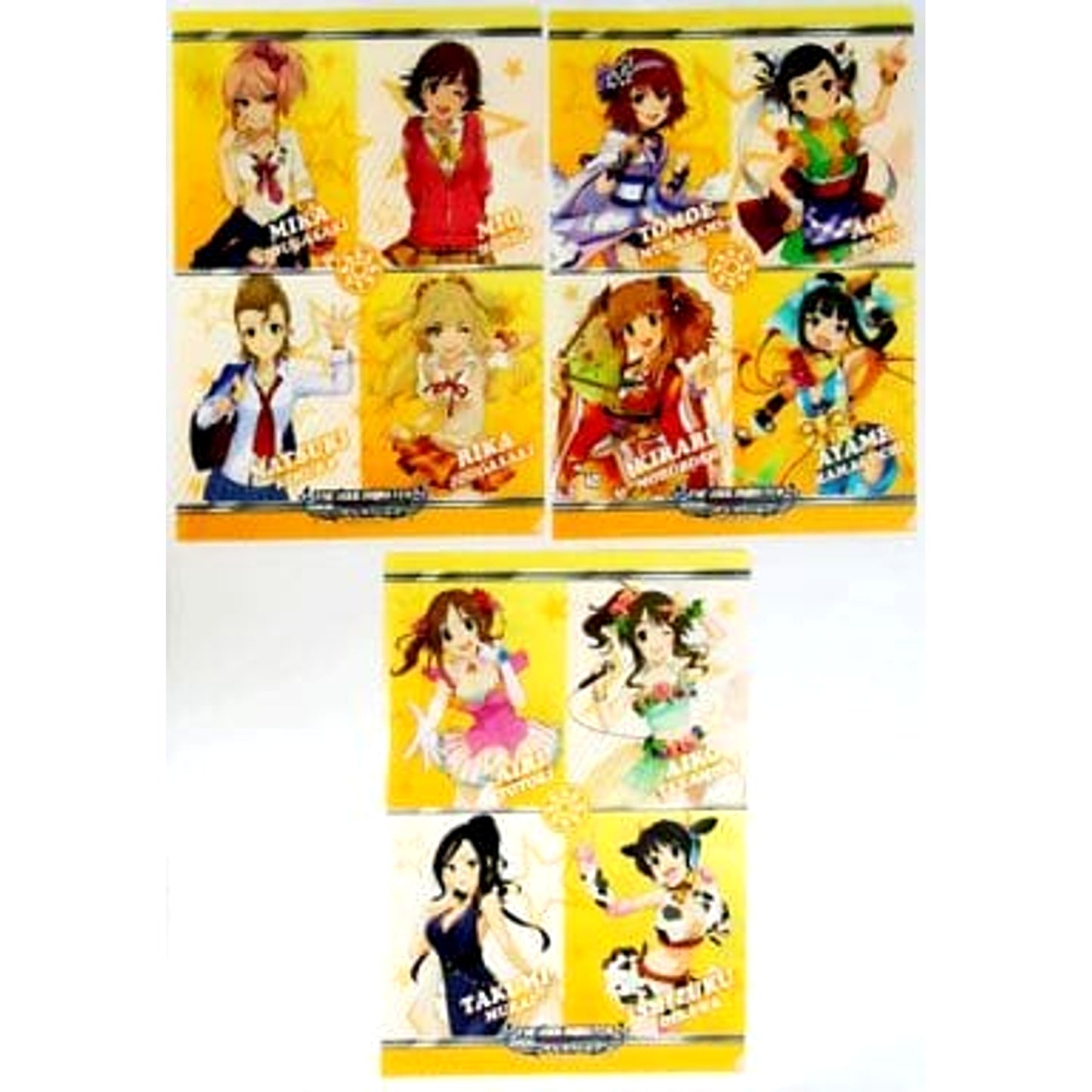 THE IDOLM@STER Cinderella Girls Passion Set Ichibankuji V A4 File Folder Prize E [USED]