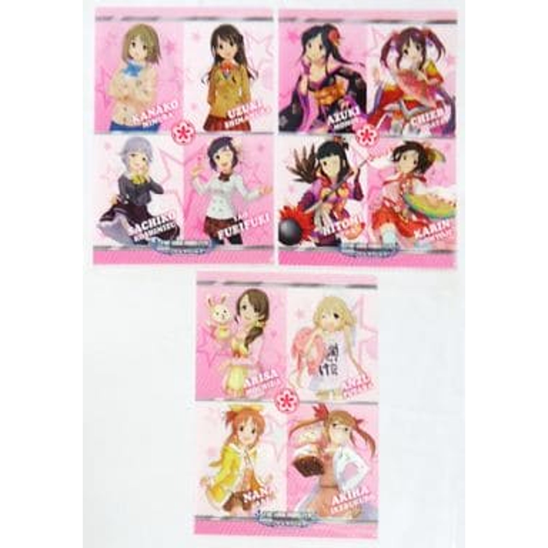 THE IDOLM@STER Cinderella Girls Cute Set Ichibankuji V A4 File Folder Prize E [USED]