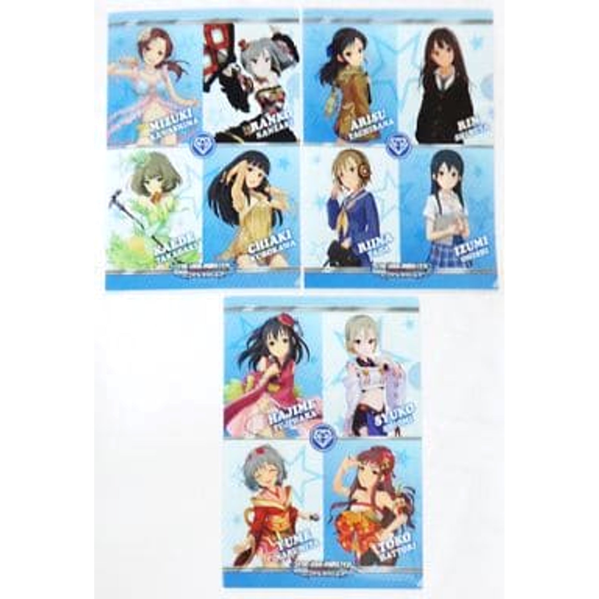 THE IDOLM@STER Cinderella Girls Cool Set Ichibankuji V A4 File Folder Prize E [USED]