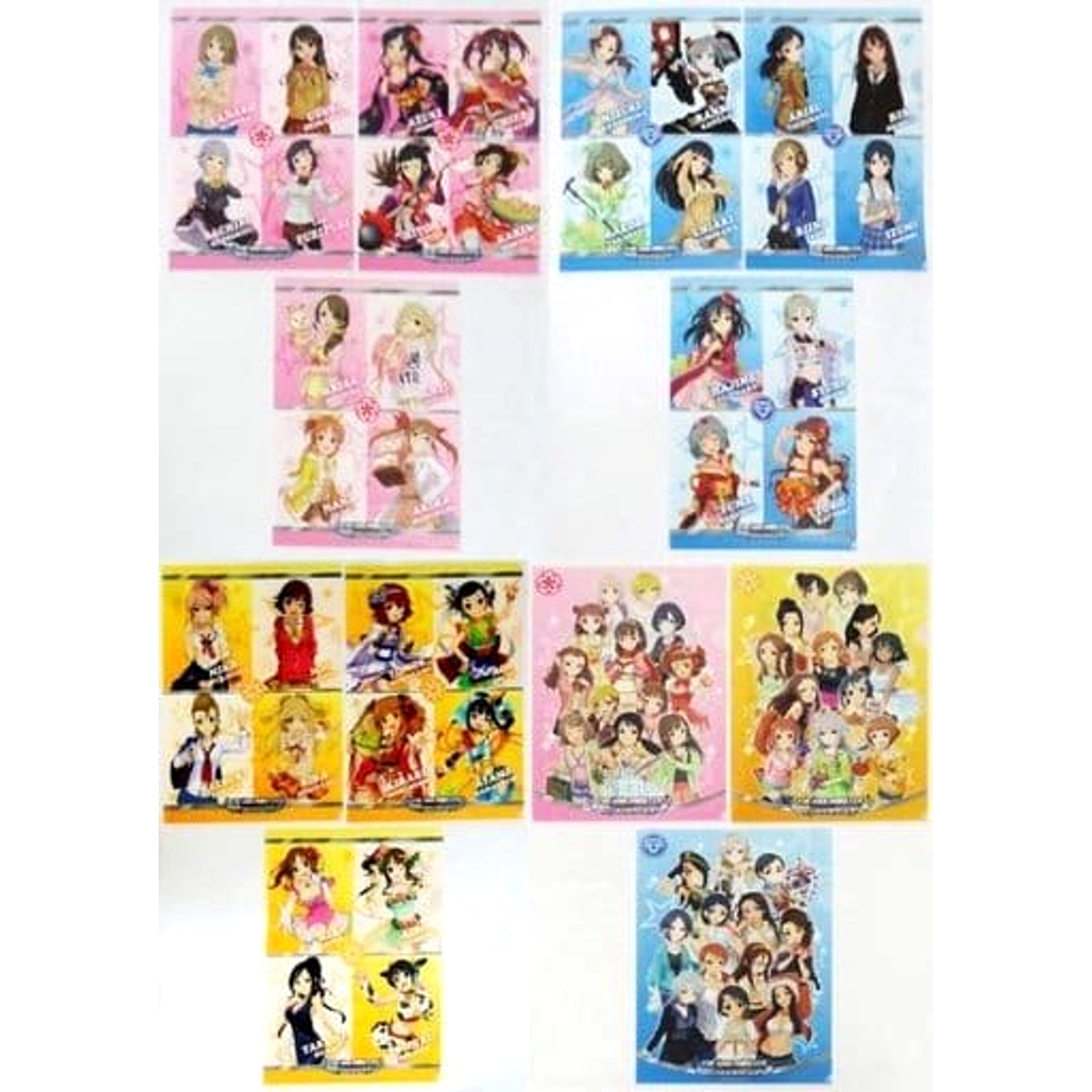 THE IDOLM@STER Cinderella Girls Kanako Mimura & Others All 4 Types Set Ichibankuji V A4 File Folder Prize E [USED]