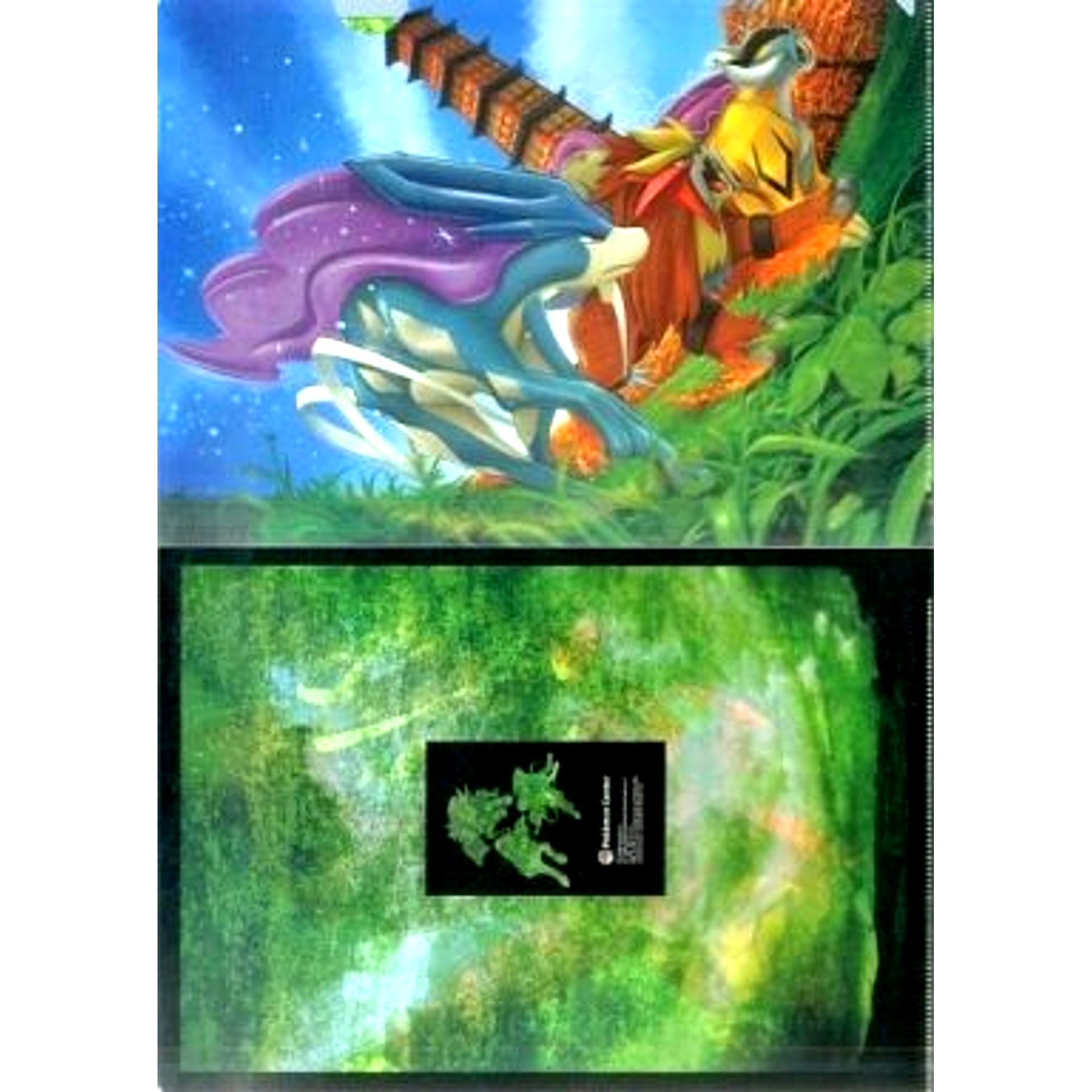 Suicune & Raikou & Entei Legendary Dash Pokemon A4 Clear File Pokemon Center Limited [USED]