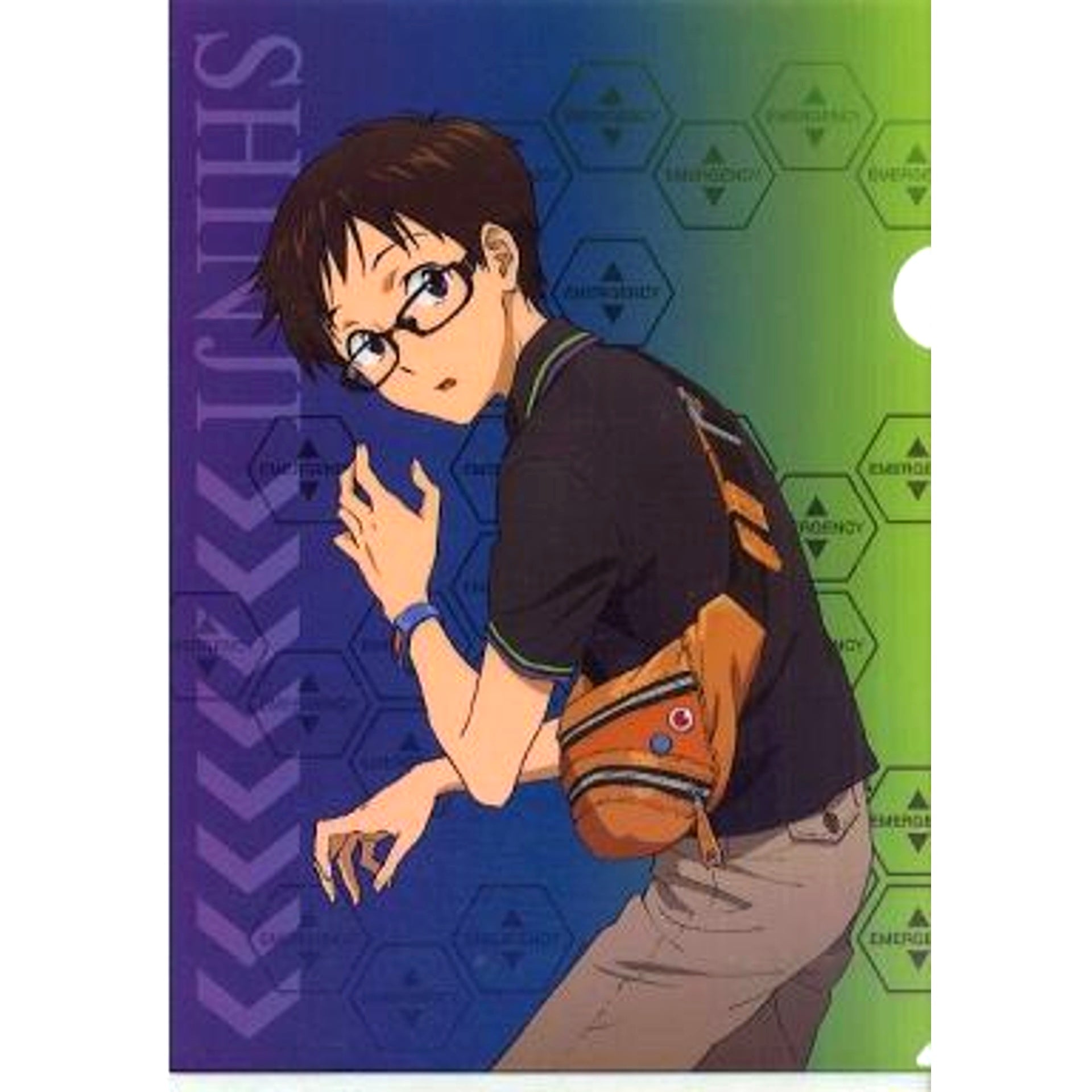 Shinji Ikari A4 Clear File Bonus for Evangelion New Theatrical Edition x JINS EVANGELION STORE Web Limited Pre-order [USED]