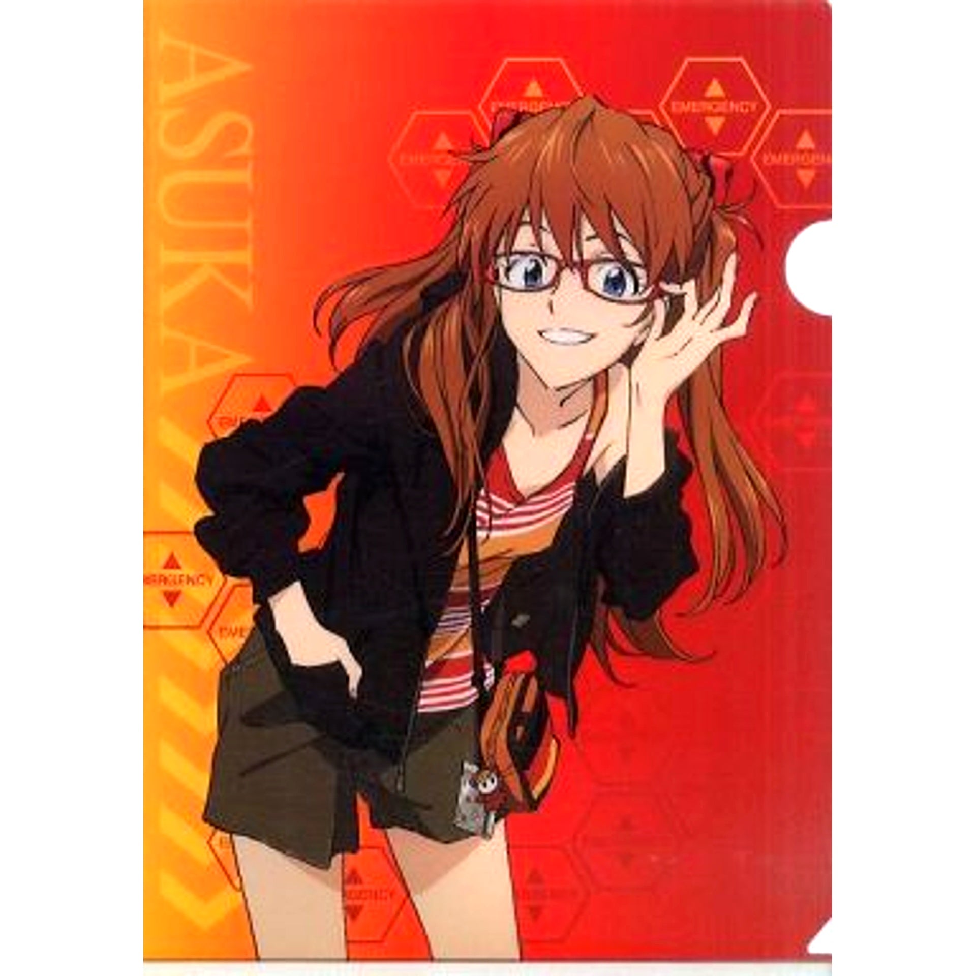 Asuka Shikinami Langley A4 Clear File Bonus for Evangelion New Theatrical Edition x JINS EVANGELION STORE Web Limited Pre-order [USED]