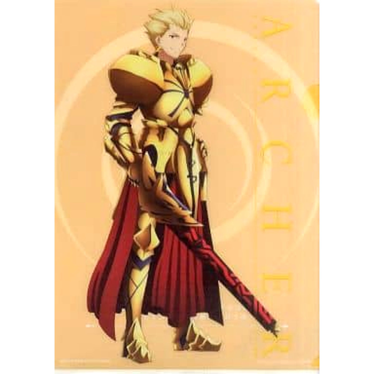 Fate/Zero Archer Ichiban Kuji Premium Part2 A4 File Folder Included with 5-Piece Clear File Set Prize F [USED]