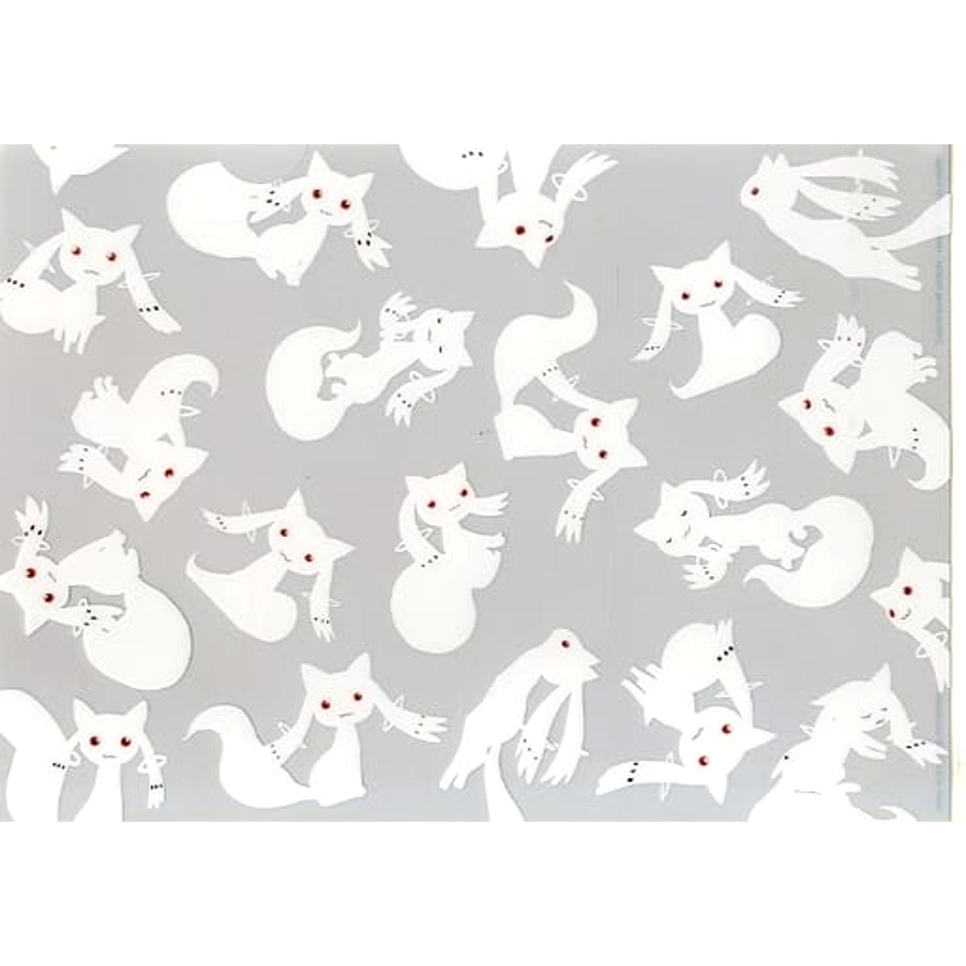 Puella Magi Madoka Magica The Movie Kyubey Background Silver Ichiban Kuji A4 File Folder Included with 3-Piece Clear File Set Prize H [USED]