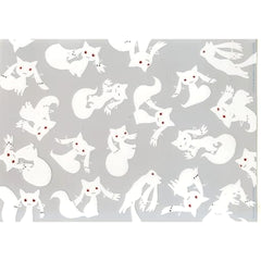 Puella Magi Madoka Magica The Movie Kyubey Background Silver Ichiban Kuji A4 File Folder Included with 3-Piece Clear File Set Prize H [USED]