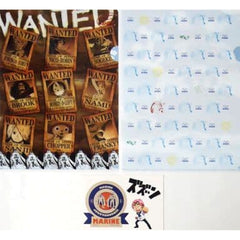 One Piece Denden Mushi Wanted Poster Ichiban Kuji Vs Navy Arc A4 File Folder Set Prize F [USED]