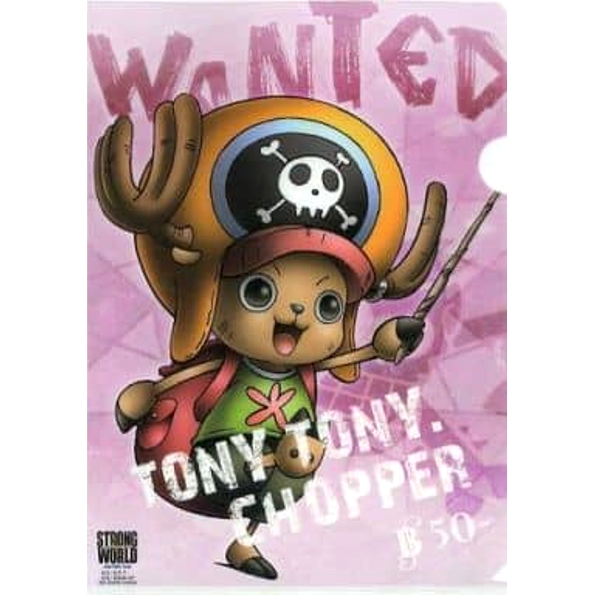 One Piece Film Strong World Chopper Ichiban Kuji A4 File Folder Included with Clear File Set Prize K [USED]