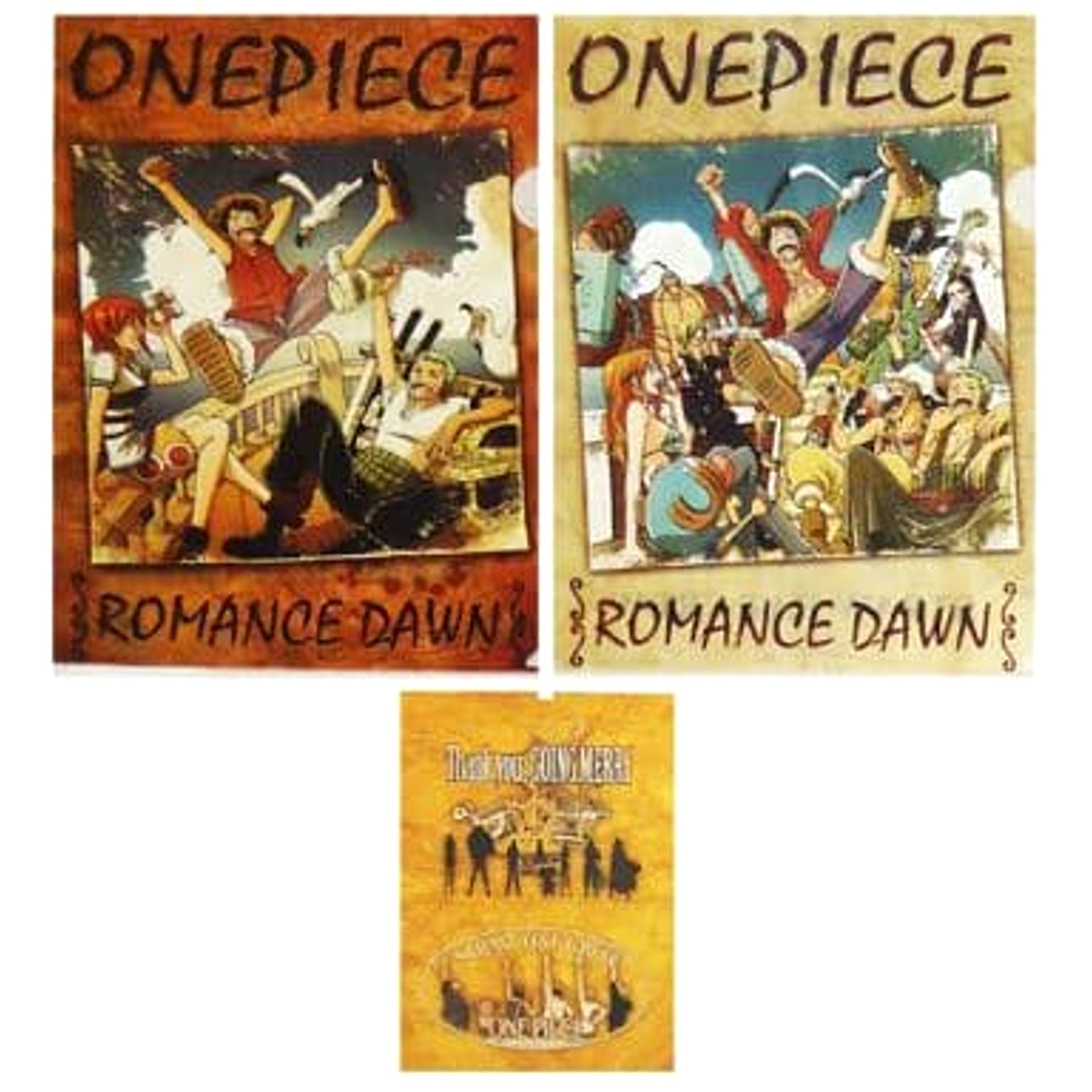 One Piece Straw Hat Pirates Ichiban Kuji History Of Luffy A4 File Folder Set Prize F [USED]