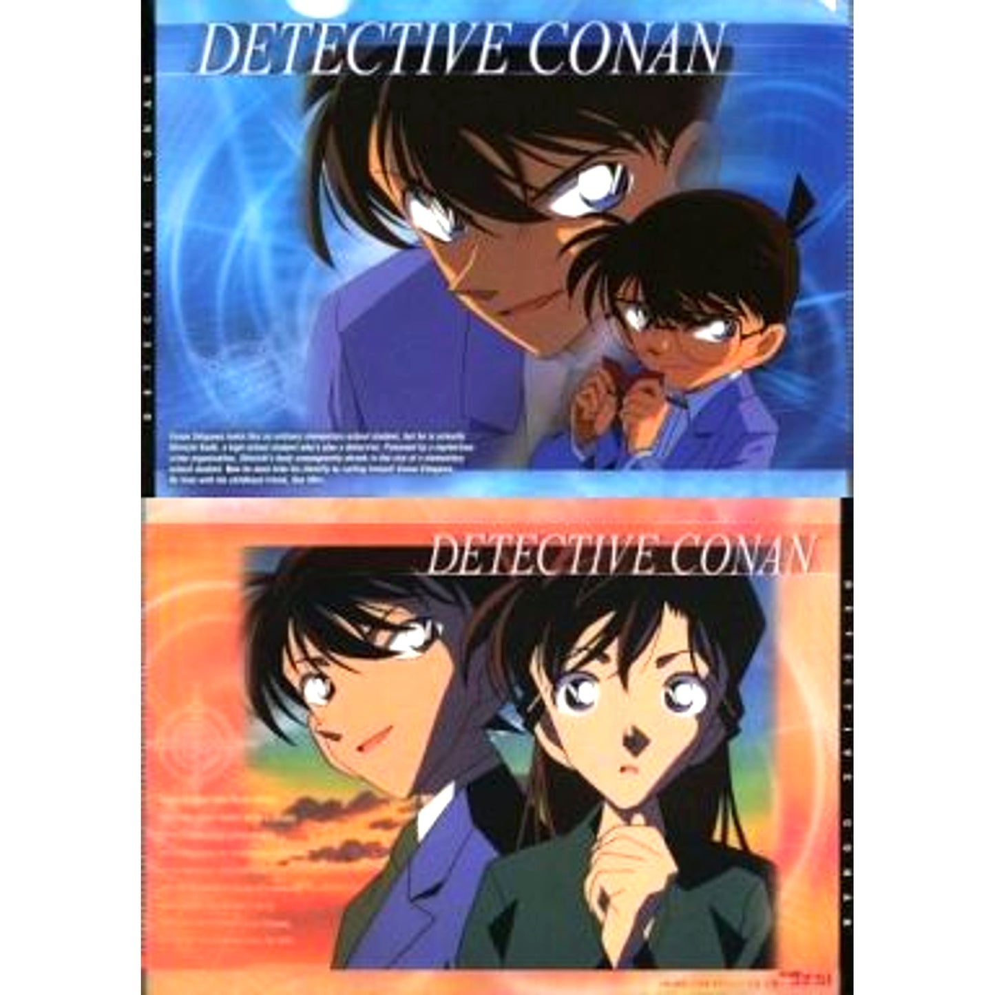 Conan Background Shinichi / & Shinichi & Ran Mini Clear File Detective Conan [USED]