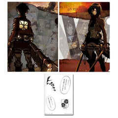 Attack on Titan Ellen Mikasa Ichiban Kuji Kuji Retrieval Operation A4 File Folder Set Prize G [USED]