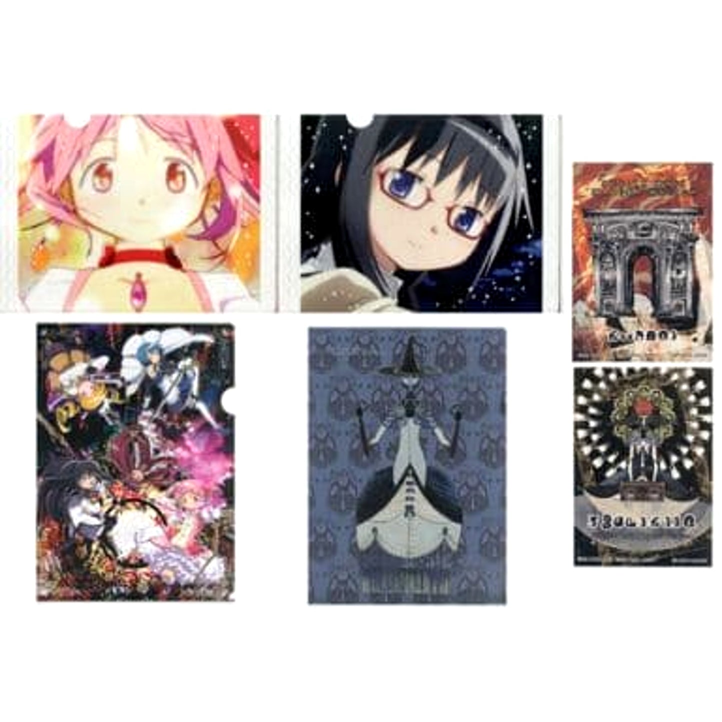 Puella Magi Madoka Magica The Movie Madoka Kaname Homura Akemi & Others Ichiban Kuji Premium Special Limited A4 Clear File & Sticker Prize J [USED]
